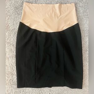 Duo maternity black pencil skirt